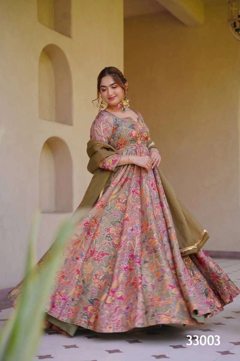 Lucaya Vol 33 By Lucaya Silk Heavy Digital Printed Gown